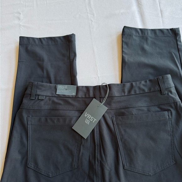 VRST Pants Mens 36x30 Black Commuter Athletic Fit Chino Straight Stretch NWT $88 - Picture 4 of 9